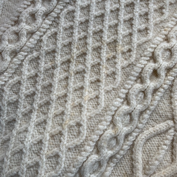 Vintage 80's Wool Cable Knit Sweater - Picture 10 of 10